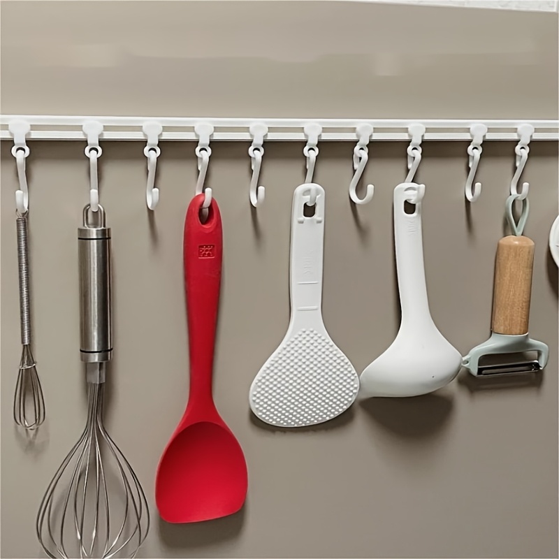 Commercial Kitchen Swing Door - 40cm No Drill Kitchen Utensil Rail