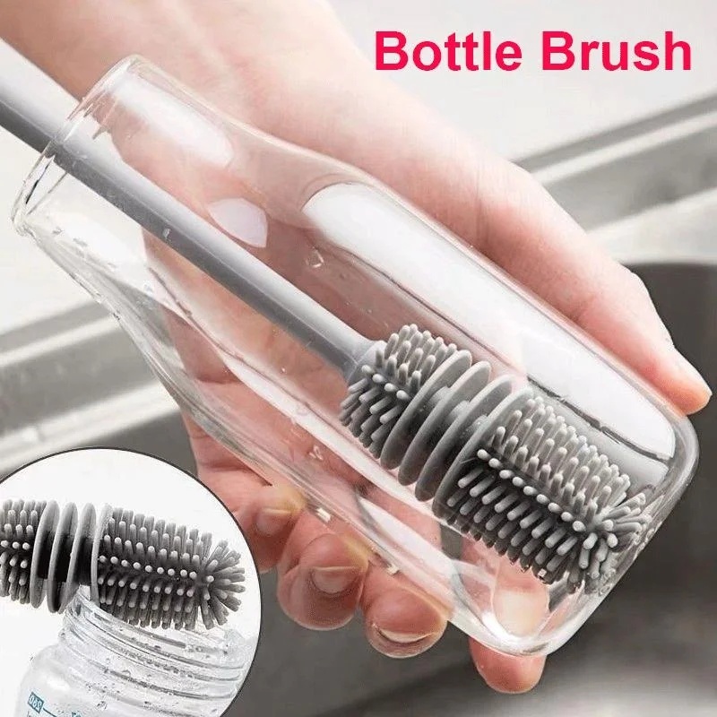 Commercial Kitchen Cleaning - Silicone Milk Bottle Brush Cup Scrubber