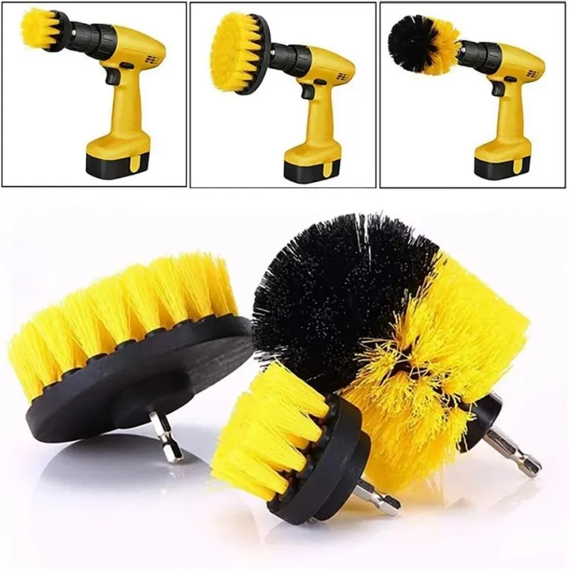 Commercial Kitchen Cleaning - 3 pcs/set drill brush set power