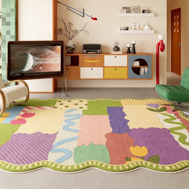 Commercial Dishwasher Table - Abstract Dopamine Living Room Carpet Cartoon