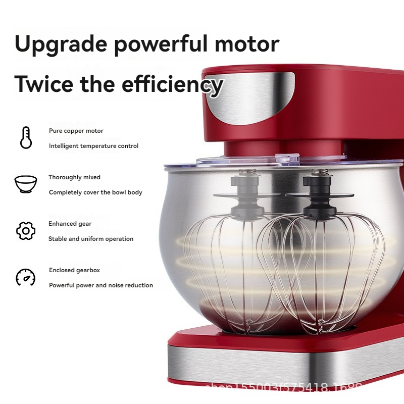 Commercial Kitchen Mixers Dough Mixer - 6-Speed Electric Stand Mixer Stainless Steel