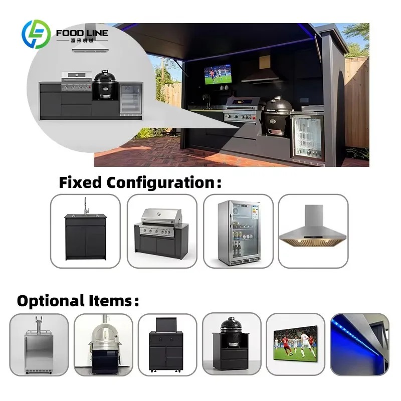 Custom Modular Outdoor Kitchen - đánh giá và giá Commercial Kitchen Grill