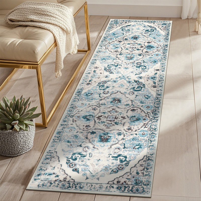 Nautical Runner Rug Deep Blue  - đánh giá và giá Commercial Kitchen Background
