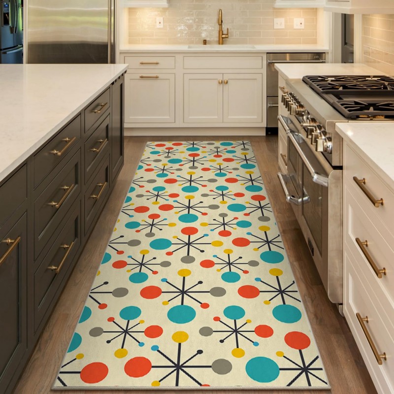 Mediterranean Floral Runner Ru - đánh giá và giá Commercial Kitchen Background