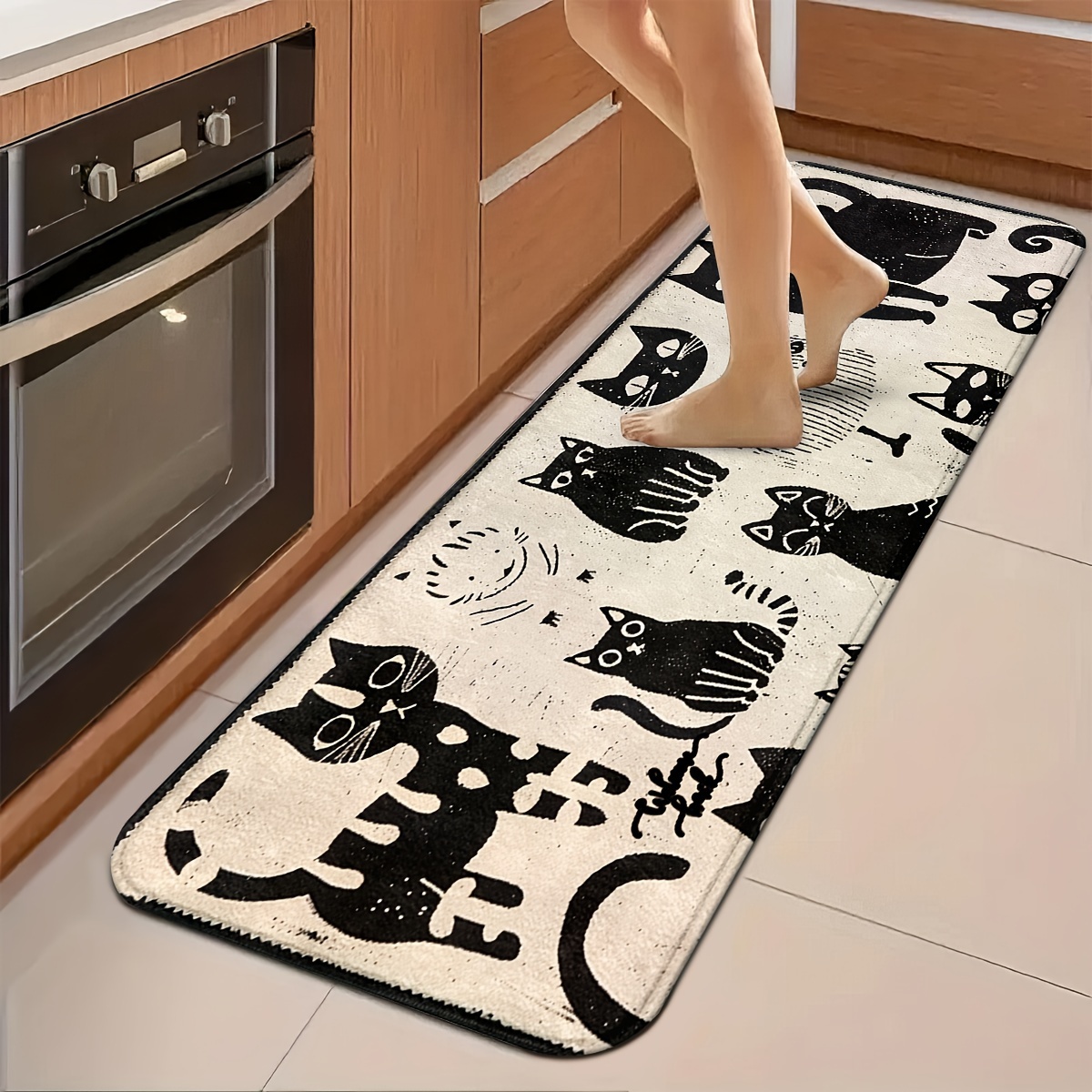 Cute Cartoon Back View Cat Kit - đánh giá và giá Commercial Kitchen Background