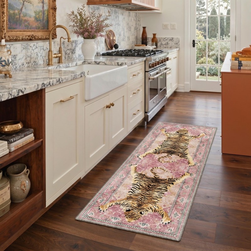 Persian Floral Runner Rug Beig - đánh giá và giá Commercial Kitchen Background