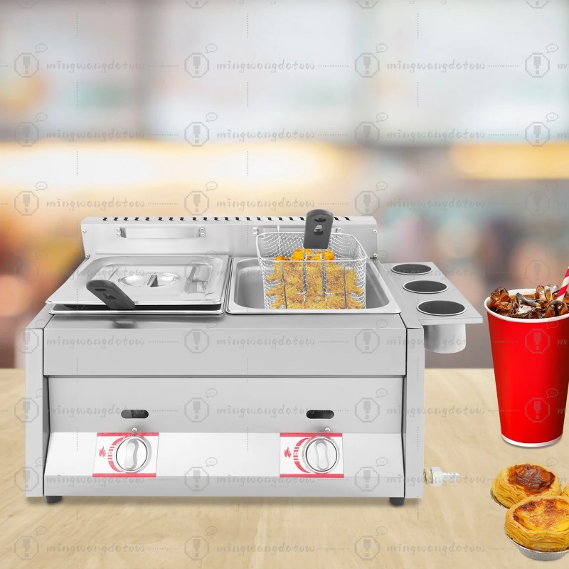 NEW Commercial Gas Deep Fryer  - đánh giá và giá Commercial Kitchen Machinery