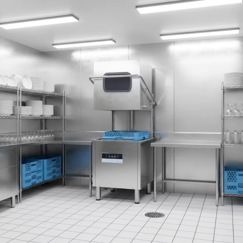 Automatic Double Pump Electric - đánh giá và giá Commercial Kitchen Dishwasher