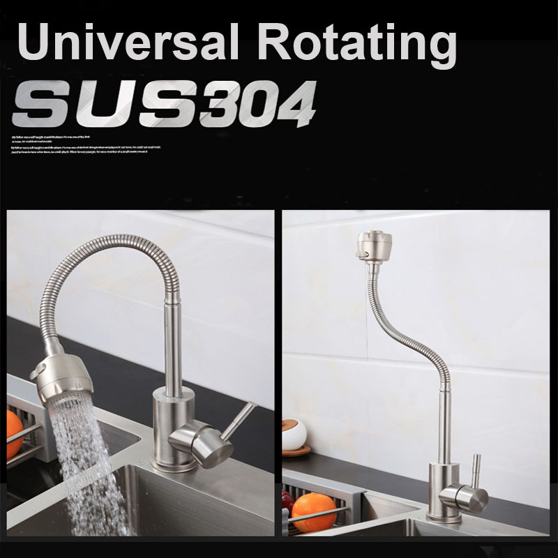 Universal Rotation Single Cold - đánh giá và giá Commercial Kitchen Faucet