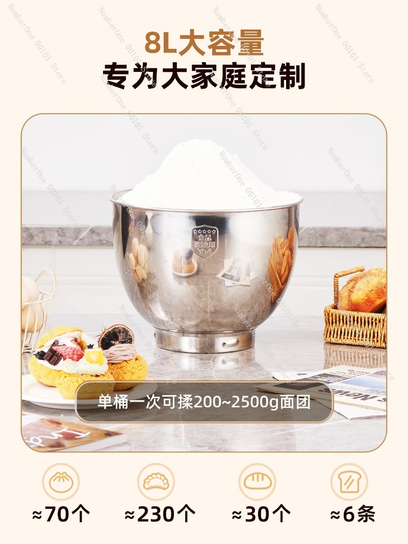 8L Desktop Electric Stand Mixe - đánh giá và giá Commercial Kitchen Mixers Dough Mixer