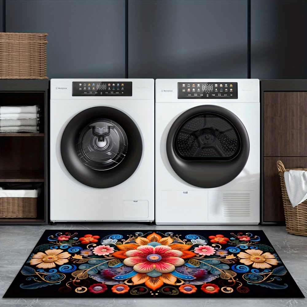 2D Printing Retro Floral Patte - đánh giá và giá Commercial Kitchen Background