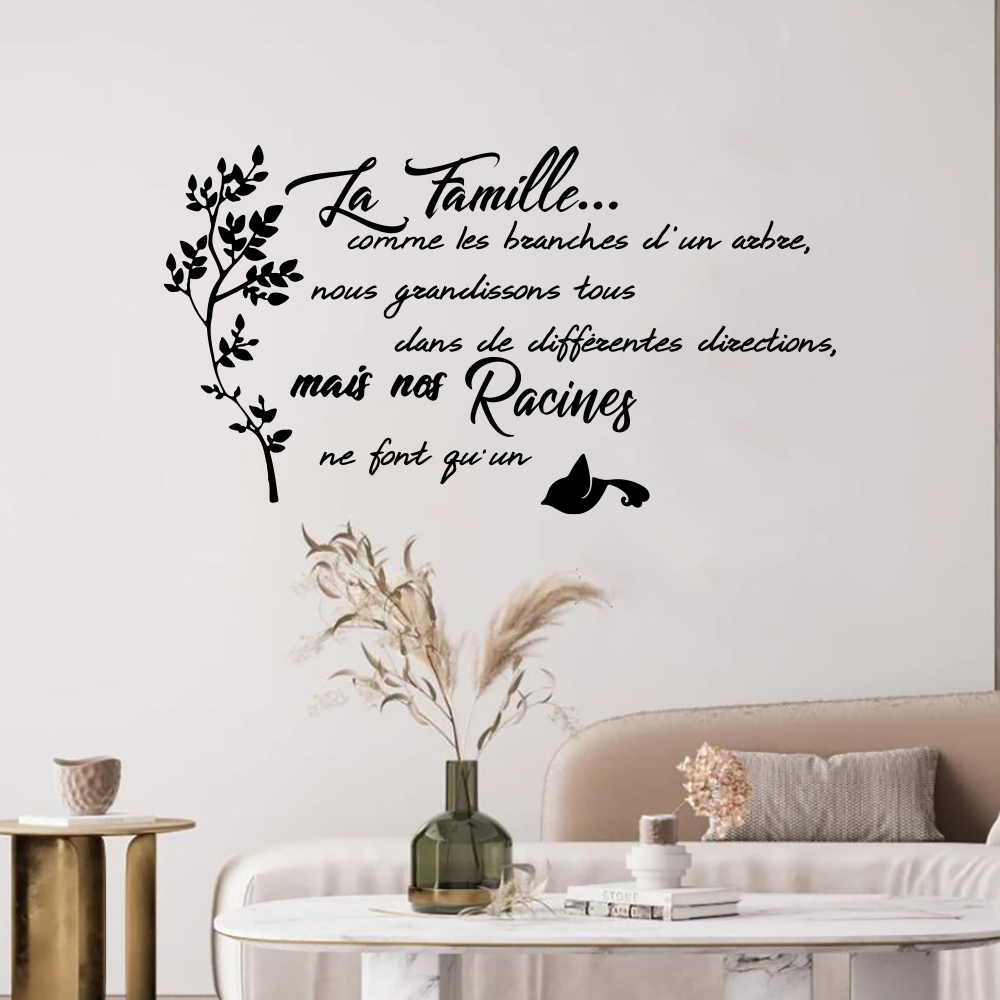 French Family Quote Tree Bird  - đánh giá và giá Commercial Kitchen Wall