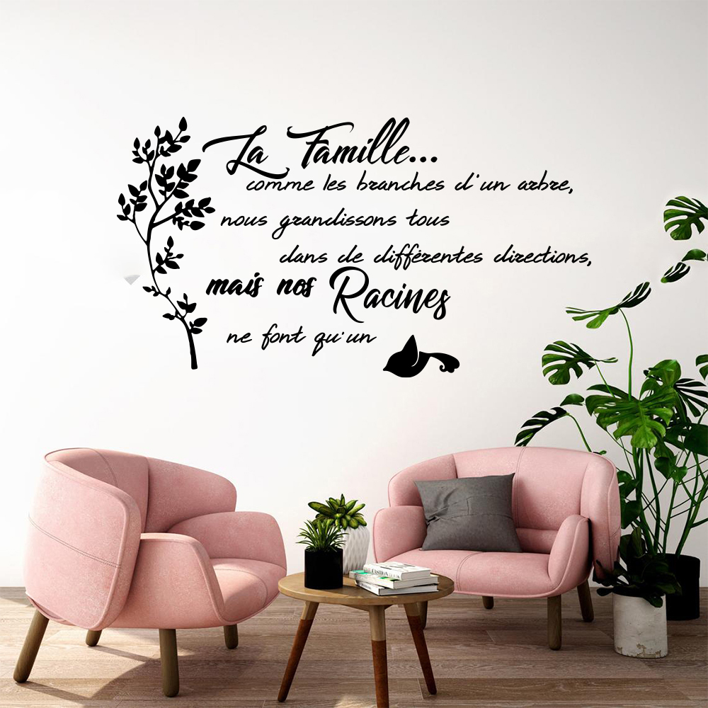 French Family Quote Tree Bird  - đánh giá và giá Commercial Kitchen Wall