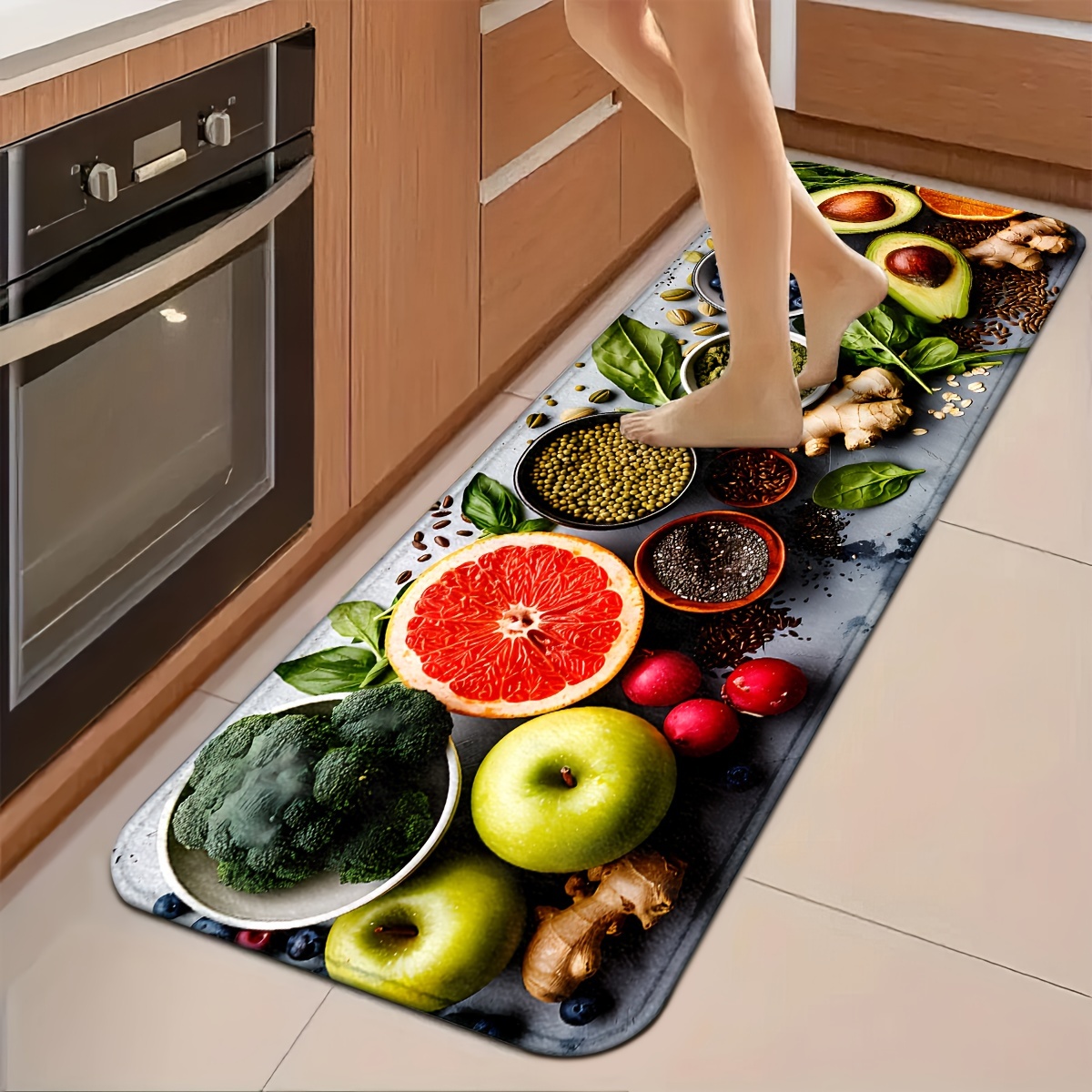 Realistic Broccoli Apple Grape - đánh giá và giá Commercial Kitchen Background