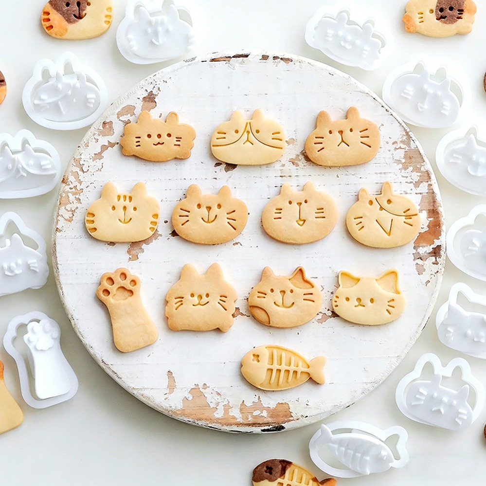 Cute Kitten DIY Stamp Cookie C - đánh giá và giá Commercial Kitchen Accessories