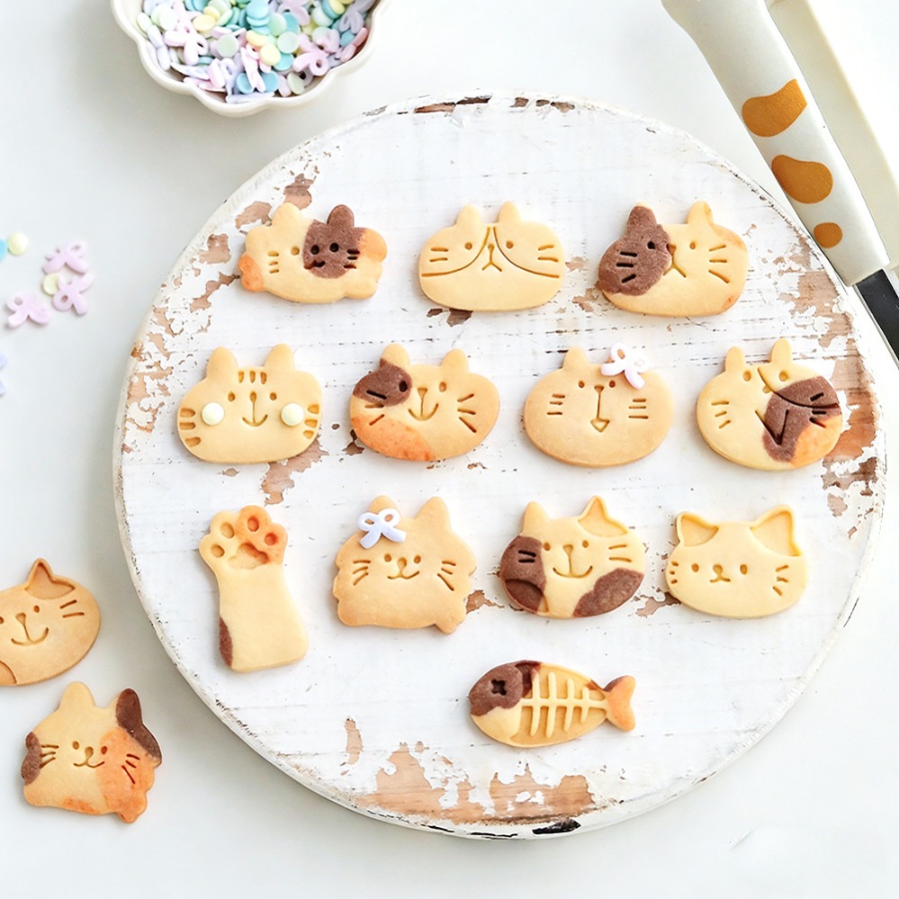 Cute Kitten DIY Stamp Cookie C - đánh giá và giá Commercial Kitchen Accessories