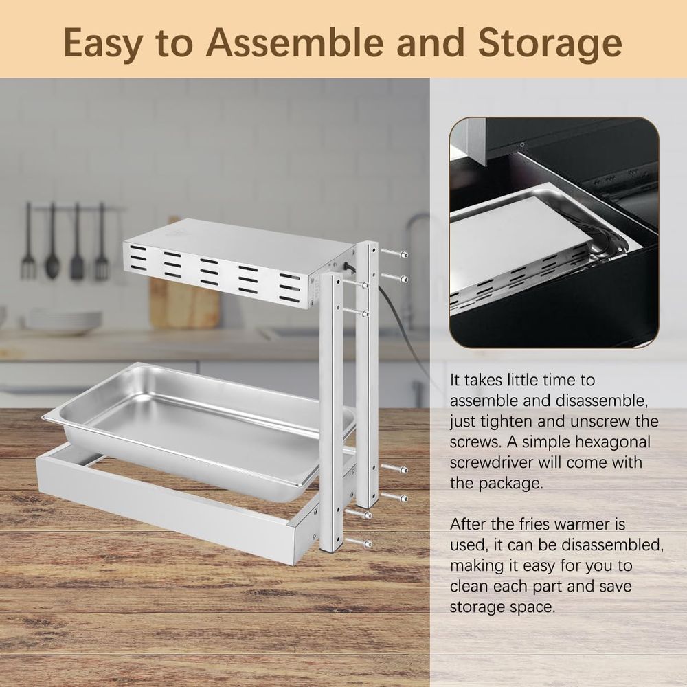 French Fry Warmer, Commercial  - đánh giá và giá Commercial Kitchen Accessories