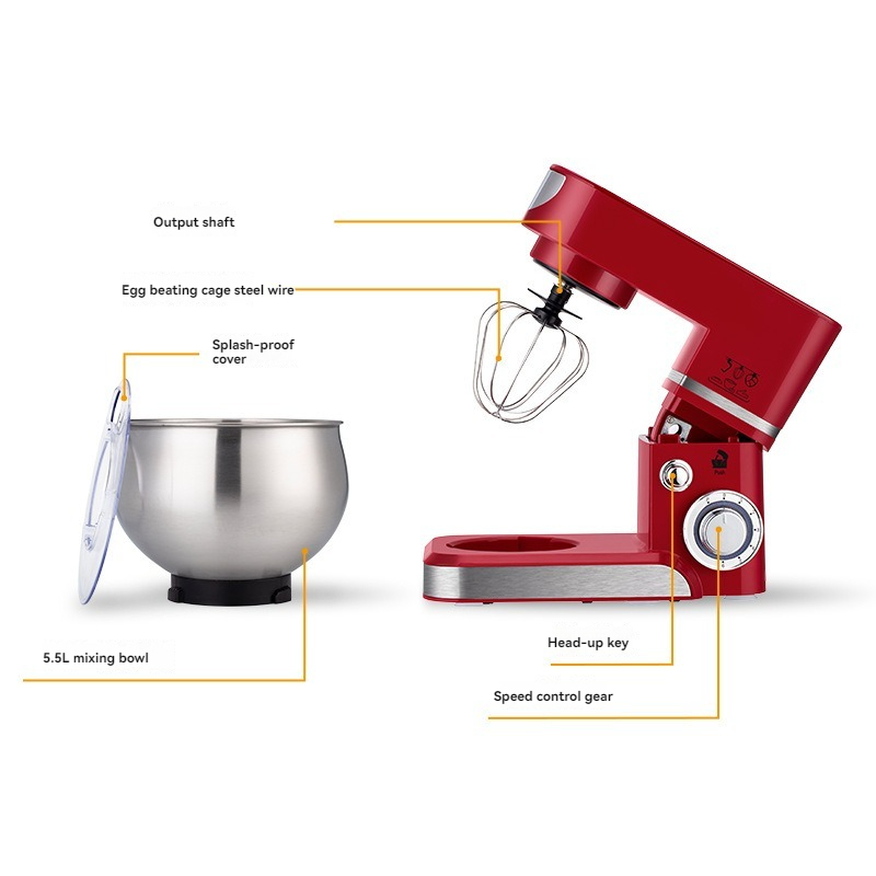 6-Speed Electric Stand Mixer S - đánh giá và giá Commercial Kitchen Mixers Dough Mixer
