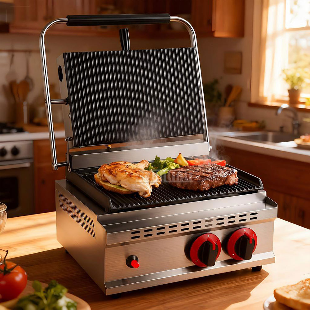 GH-812 Gas Pressure Plate Gril - đánh giá và giá Commercial Kitchen Grill